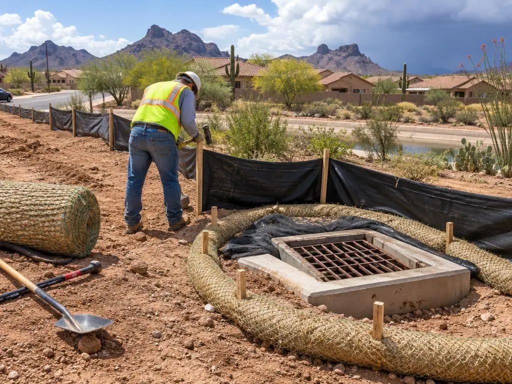 Silt Fence & Inlet Protection in Phoenix, AZ